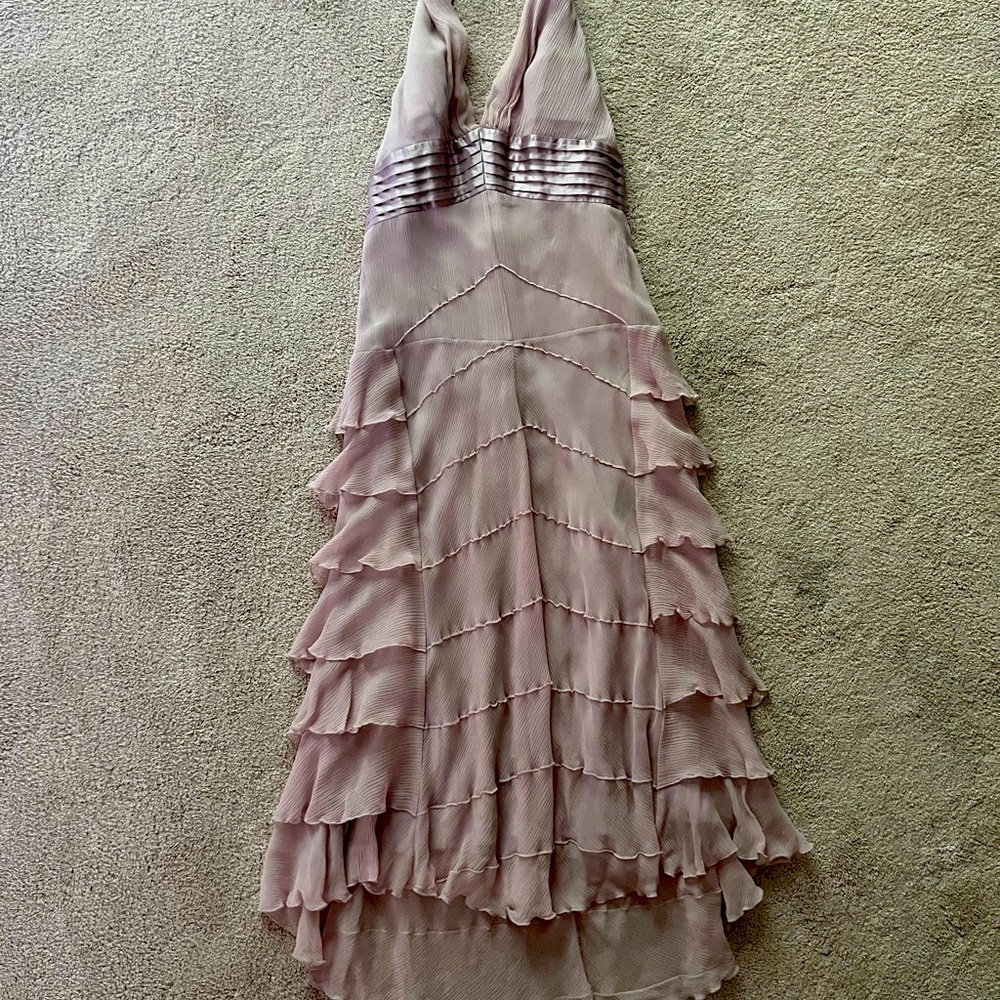 Beautiful lavender gown.